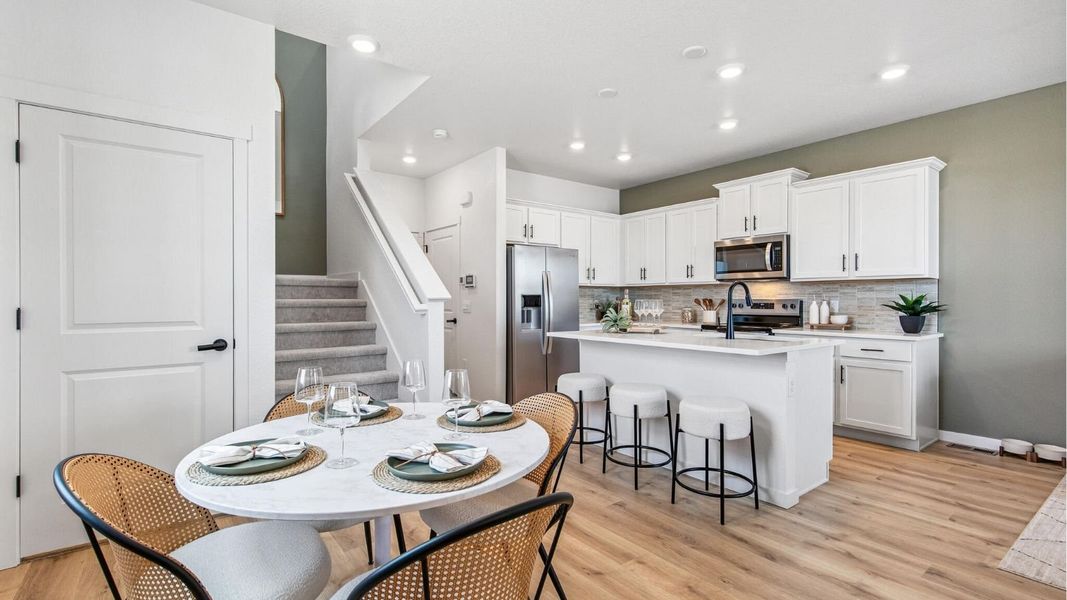 Furnished interior view inside a new home in Settlers Crossing, Commerce City (Image 8).