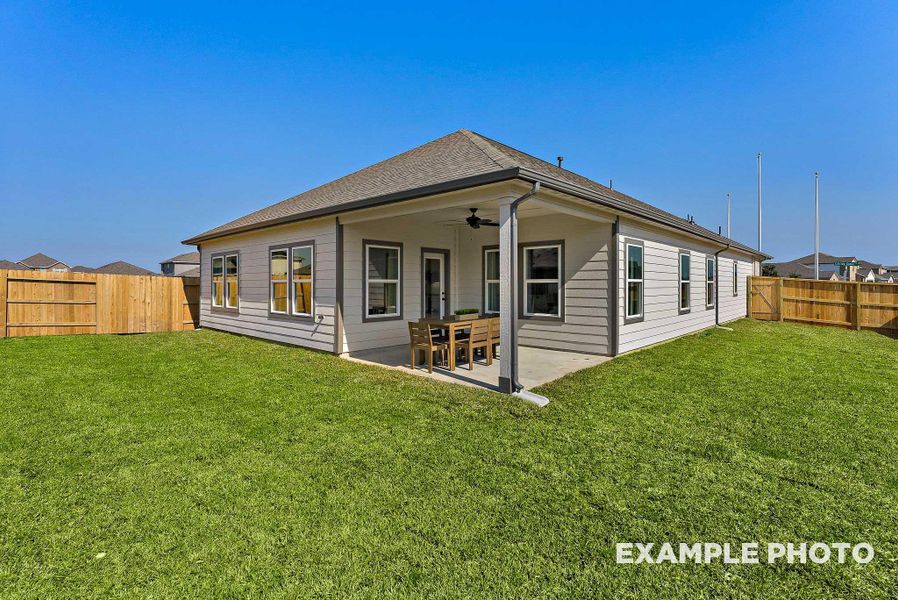Exterior details and patio area of a home in Sundance Cove, Crosby (Image 21).