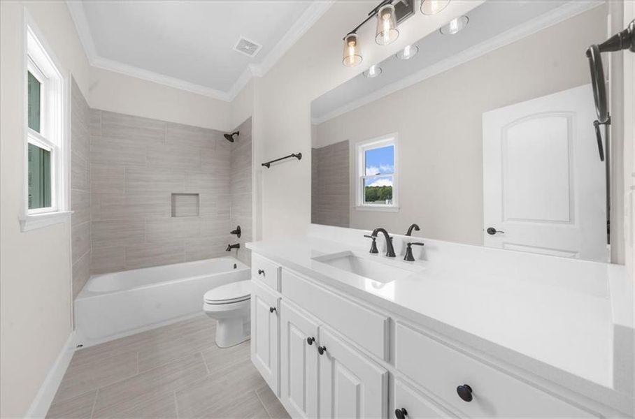 Furnished interior view inside a new home in , Canton (Image 49).