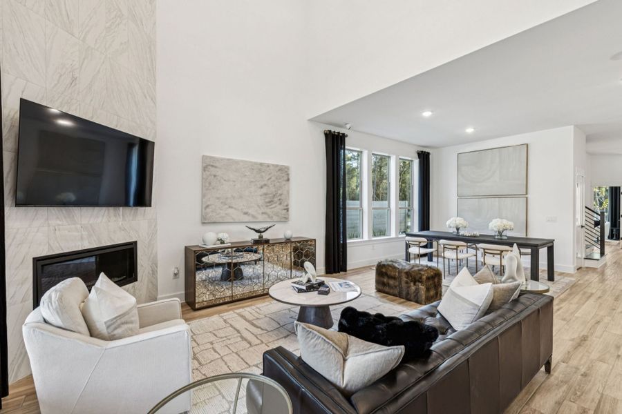 Representative furnished interior of a home built from the Iredell by Pulte Homes in Pulte Homes at Two Step Farm, Montgomery (Image 7). Representative furnished interior of a home built from the Iredell by Pulte Homes in Pulte Homes at Two Step Farm, Montgomery (Image 7).