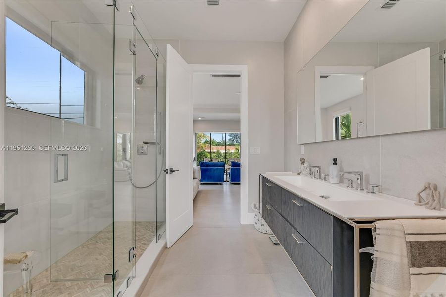 Furnished interior view inside a new home in , Surfside (Image 10).