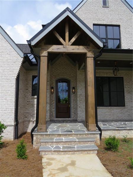 Exterior details and patio area of a home in , Acworth (Image 29).