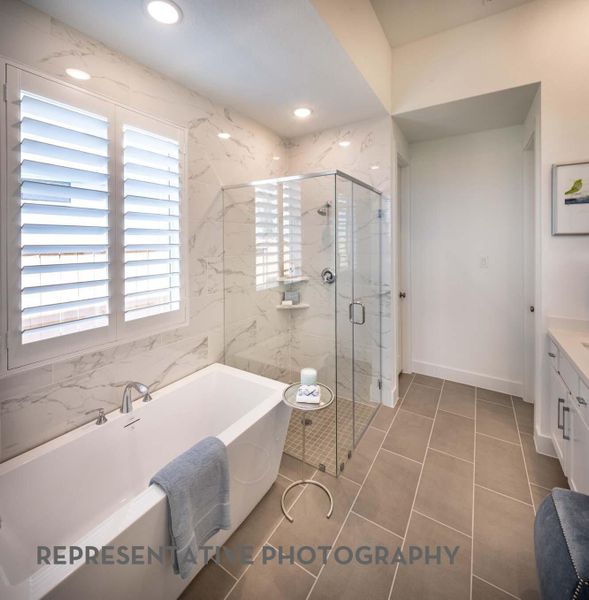 Furnished interior view inside a new home in Elyson, Katy (Image 18).