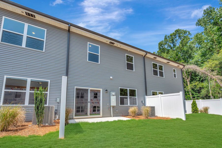Exterior details and patio area of a home in Amplitude, Charlotte (Image 3). Exterior details and patio area of a home in Amplitude, Charlotte (Image 3).