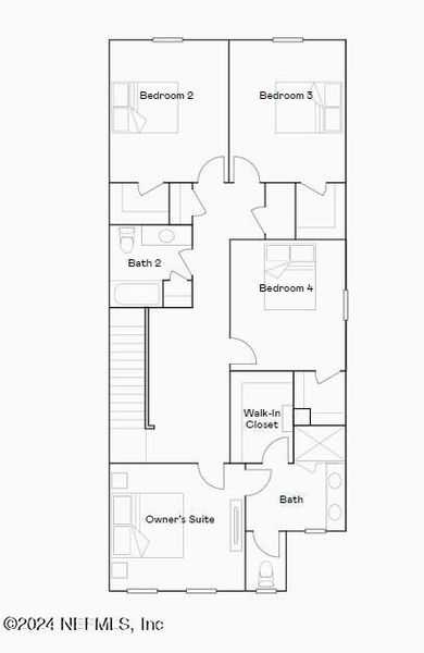 2D floor plan layout of this home in , St. Augustine, FL (Image 5).