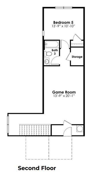 2D floor plan layout of this home in Livingston Woods, Irmo, SC (Image 3).