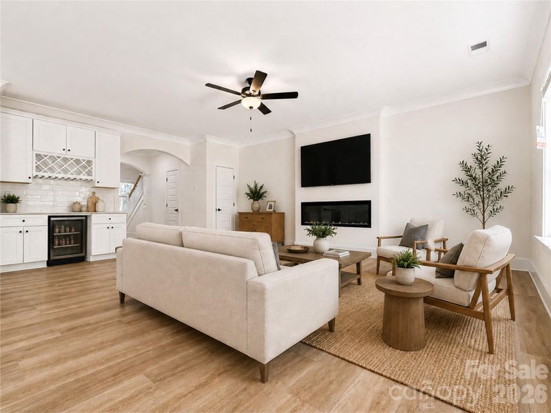 Furnished interior view inside a new home in , Charlotte (Image 10).