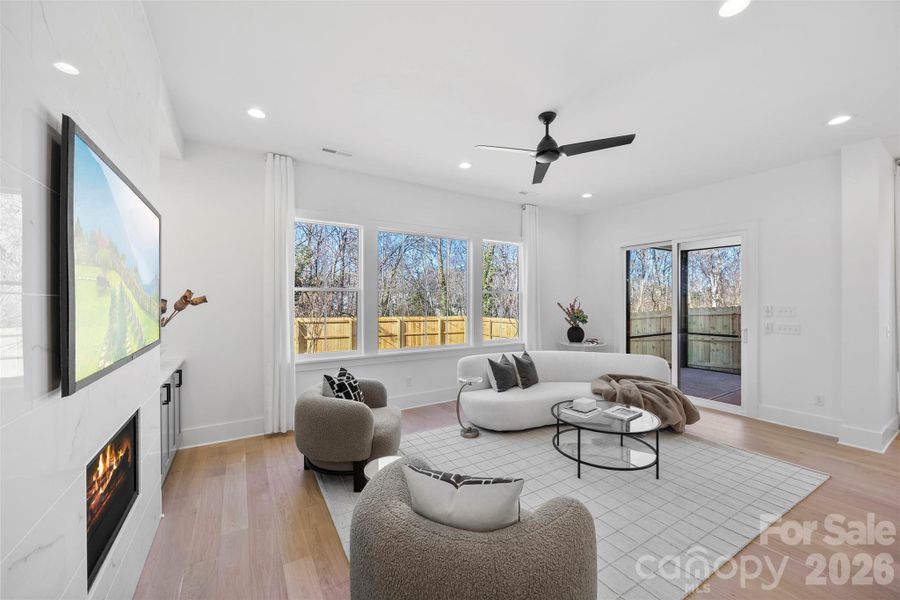 Furnished interior view inside a new home in , Charlotte (Image 8).