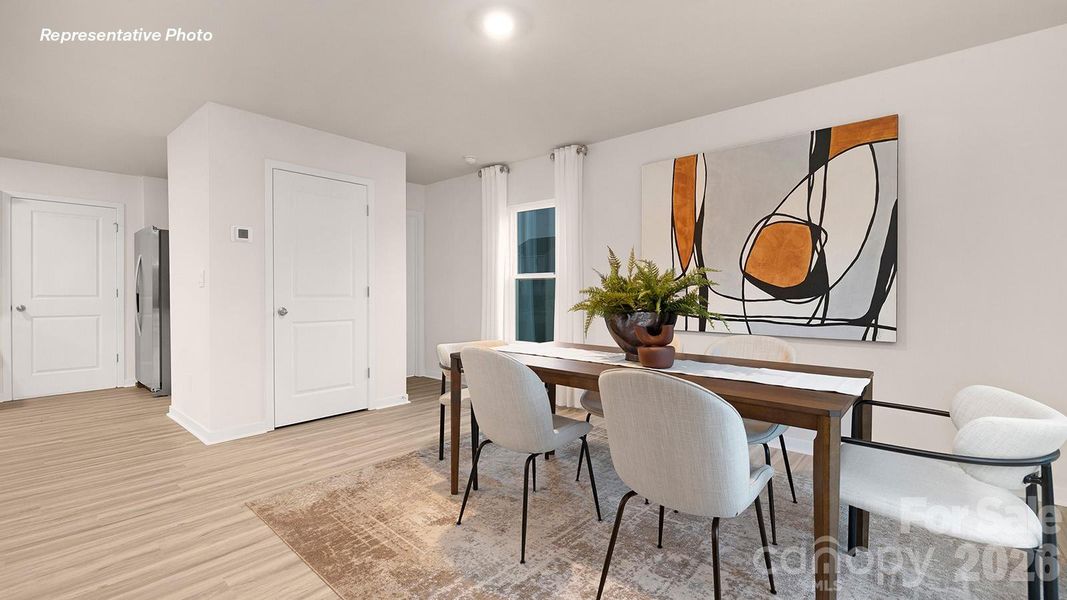 Furnished interior view inside a new home in Cardinal Creek, Charlotte (Image 6).