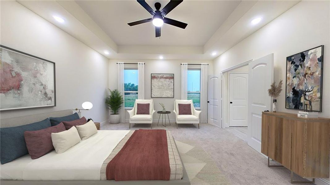 Furnished interior view inside a new home in , Wills Point (Image 6).