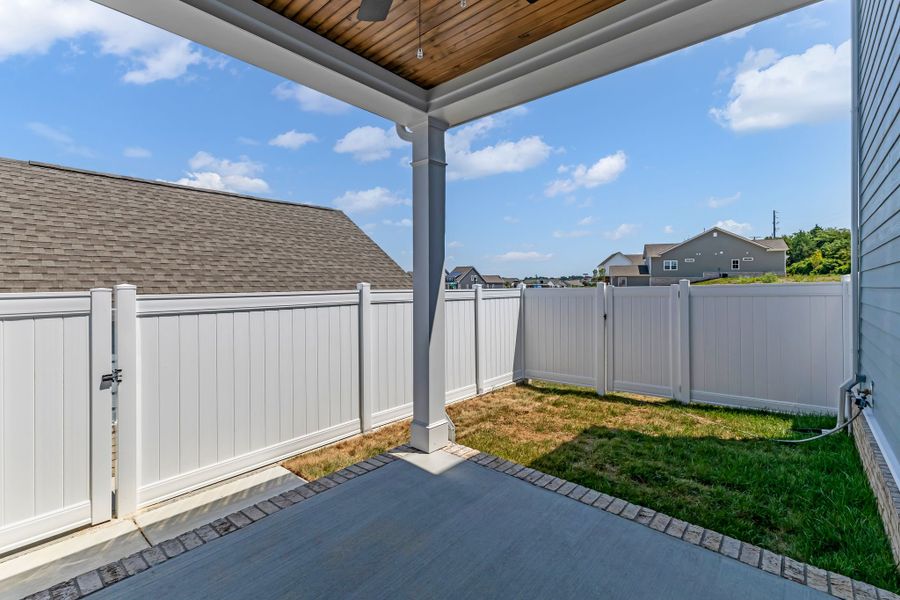 Exterior details and patio area of a home in Carothers Farms, Nolensville (Image 24).