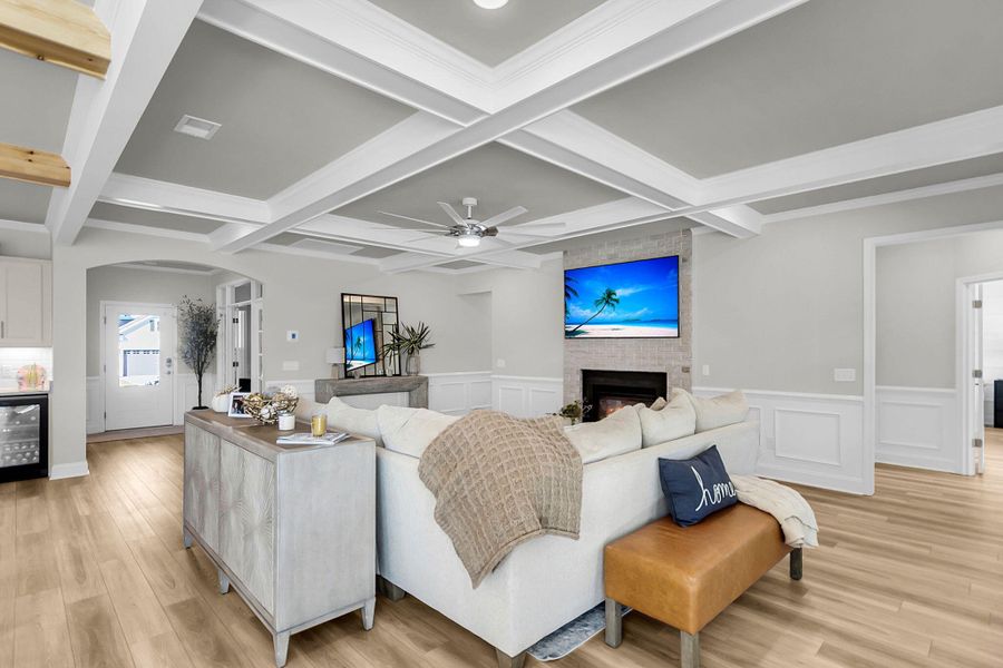 Furnished interior view inside a new home in Sea Island Preserve, Johns Island (Image 10).