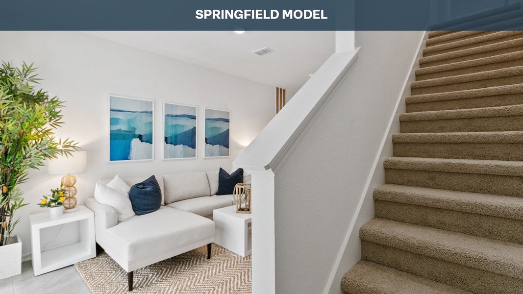 Furnished interior view inside a new home in Cordera Townhomes, St. Augustine (Image 14).