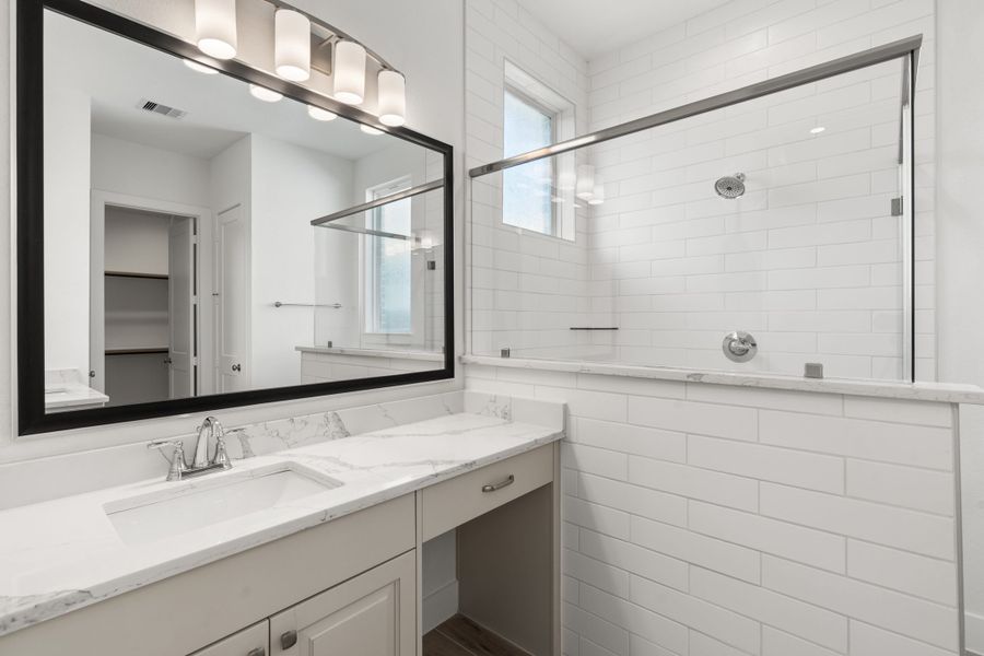 Furnished interior view inside a new home in The Trails, New Caney (Image 7).