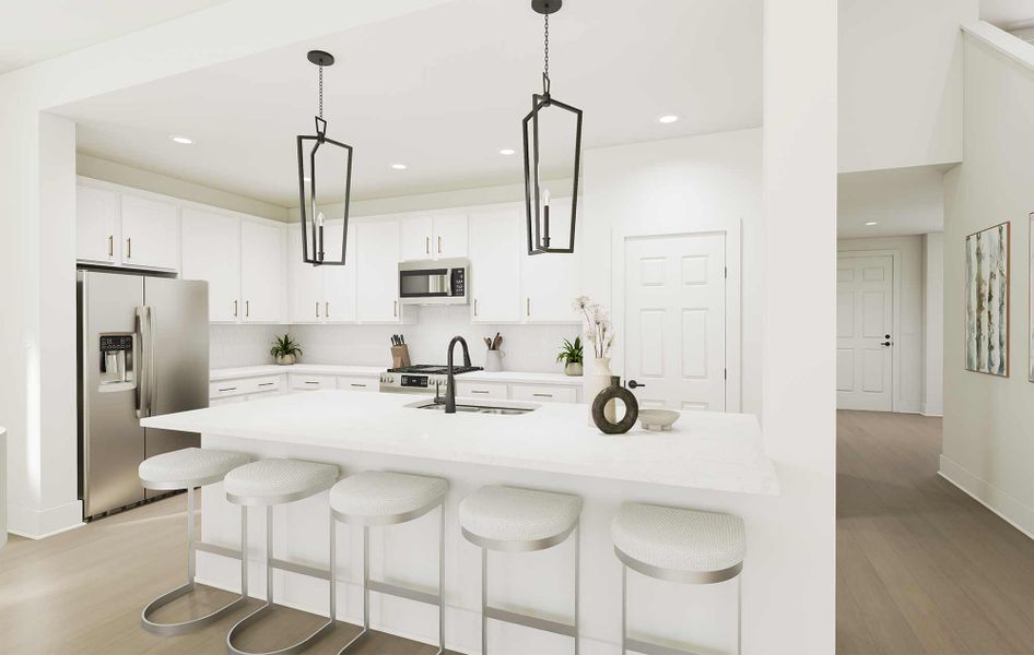 Representative furnished interior of a home built from the The Ayla by David Weekley Homes in The Grand Prairie - Retreat Collection, Hockley (Image 5).