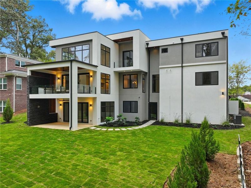 Exterior details and patio area of a home in , Atlanta (Image 39). Exterior details and patio area of a home in , Atlanta (Image 39).