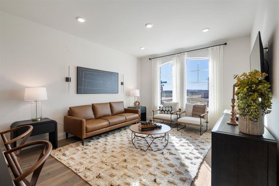Furnished interior view inside a new home in Waterbend, Euless (Image 8).