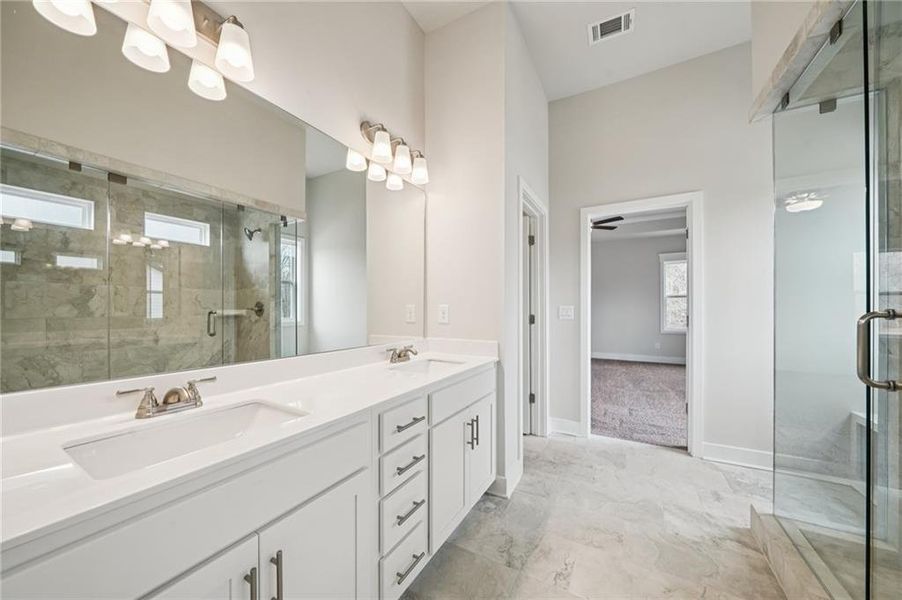 Furnished interior view inside a new home in Rosewood Lake Estates, Hoschton (Image 15).