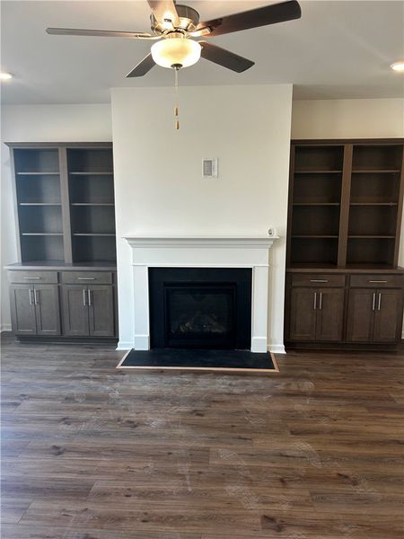 This inviting living area features a fireplace wit