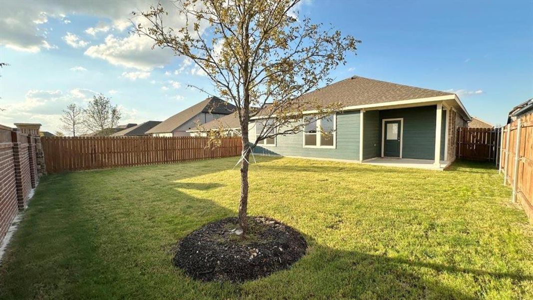 Exterior details and patio area of a home in Rock Creek Ranch, Fort Worth (Image 15).
