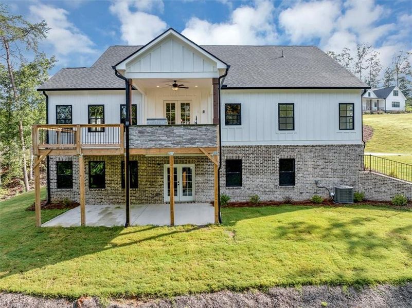Front exterior of a new home in , Ball Ground, GA, highlighting curb appeal (Image 28).