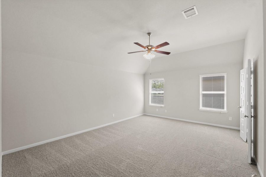 Spacious owner's suite