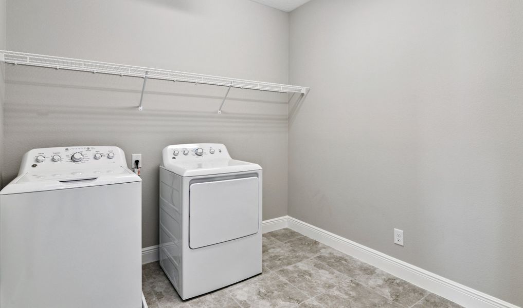 Convenient laundry room