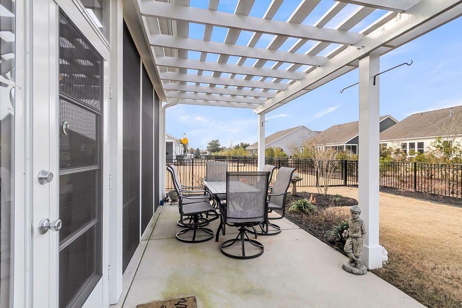 Exterior details and patio area of a home in , Summerville (Image 29).