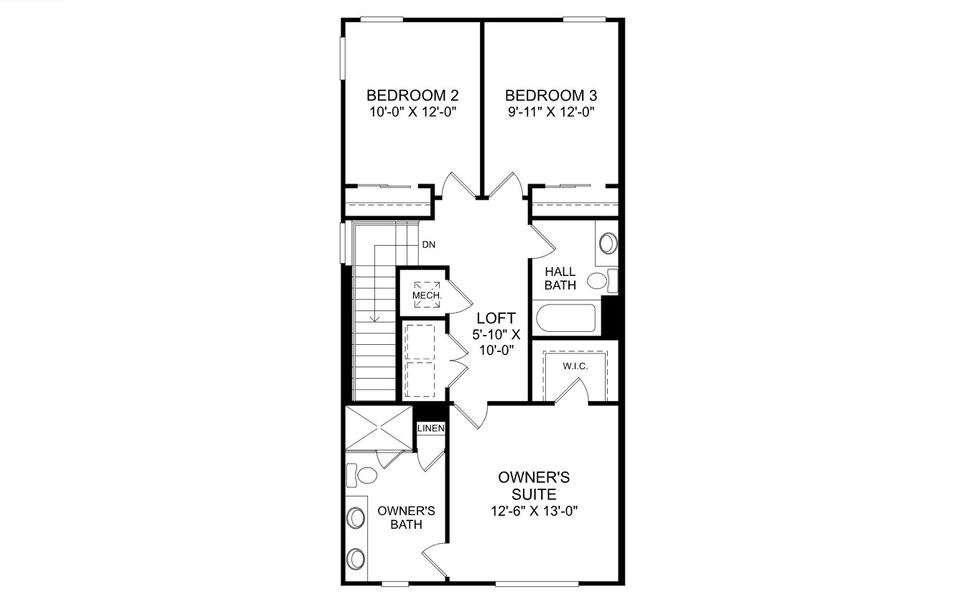 2D floor plan layout for the The Archer by Stanley Martin Homes in Westchase Station, Westchase, FL (Image 2). 2D floor plan layout for the The Archer by Stanley Martin Homes in Westchase Station, Westchase, FL (Image 2).
