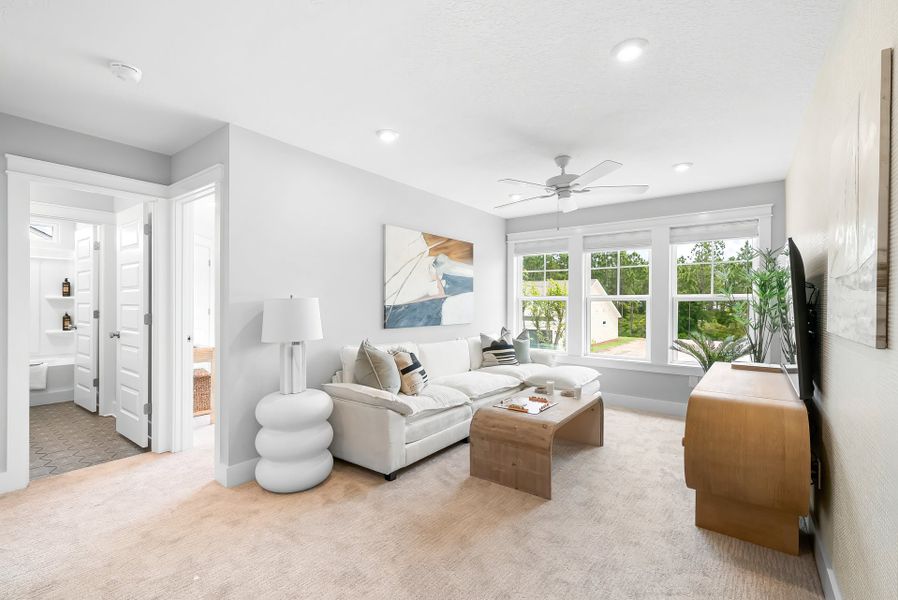 Representative furnished interior of a home built from the Ivy by Fischer Homes in Pickens Bluff, Dallas (Image 26).