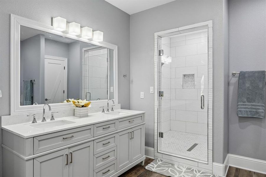Furnished interior view inside a new home in , Edgewood (Image 10).