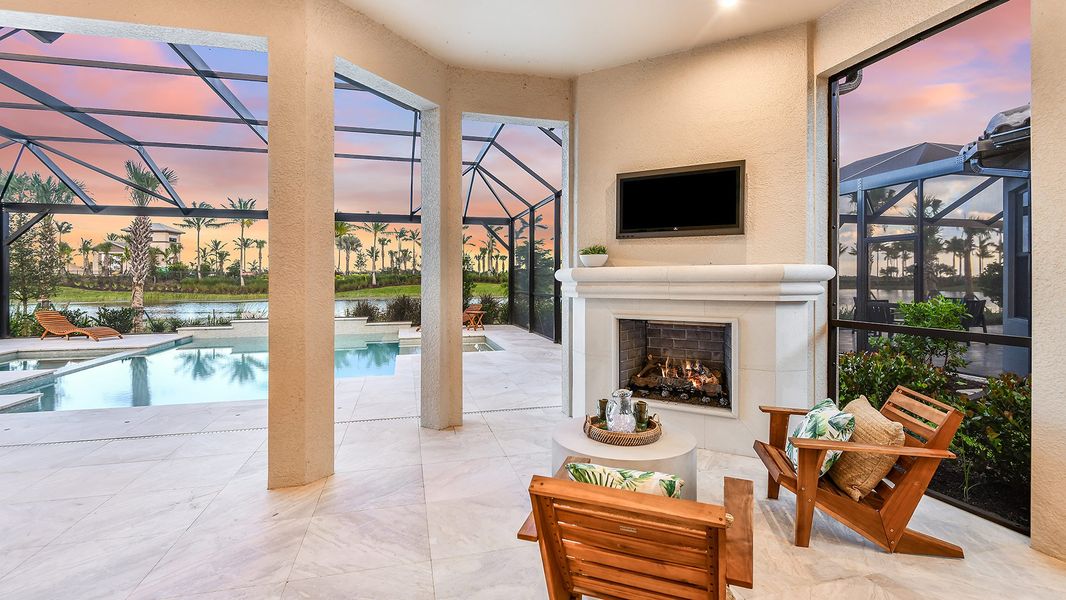 Representative furnished interior of a home built from the Lazio by Taylor Morrison in Esplanade by the Islands, Naples (Image 36).
