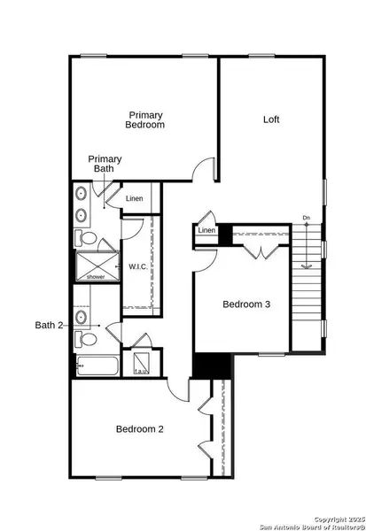 2D floor plan layout of this home in Southton Cove, Elmendorf, TX (Image 4).