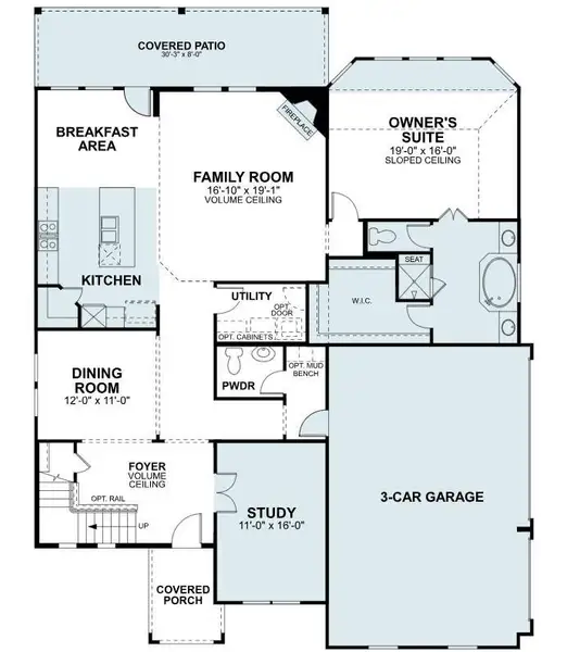 2D floor plan layout of this home in Lone Star Landing, Montgomery, TX (Image 5). 2D floor plan layout of this home in Lone Star Landing, Montgomery, TX (Image 5).