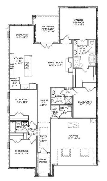 Floor Plan, rendering, design, etc. are subject to changes made by the builder.