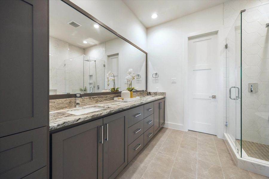 Furnished interior view inside a new home in Point East, Houston (Image 19).