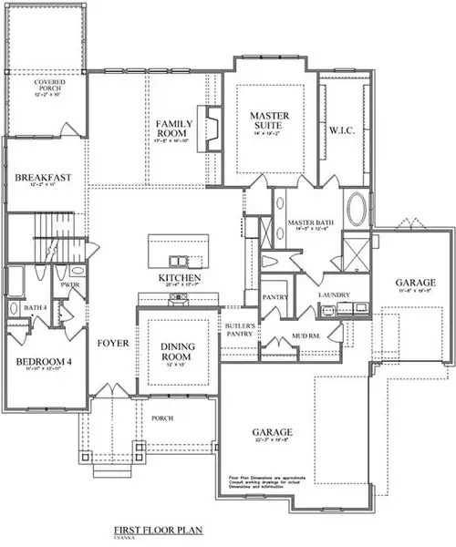 2D floor plan layout for the The Evans B by Bercher Homes in Malone's Pond, Ball Ground, GA (Image 3). 2D floor plan layout for the The Evans B by Bercher Homes in Malone's Pond, Ball Ground, GA (Image 3).
