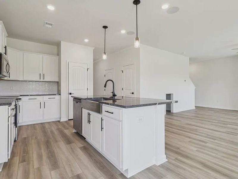 Furnished interior view inside a new home in Providence Station at Trolley Run, Aiken (Image 6). Furnished interior view inside a new home in Providence Station at Trolley Run, Aiken (Image 6).