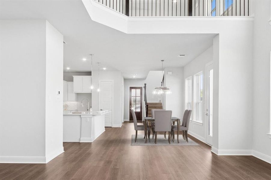 Furnished interior view inside a new home in The Retreat at Harvest, Argyle (Image 11). Furnished interior view inside a new home in The Retreat at Harvest, Argyle (Image 11).