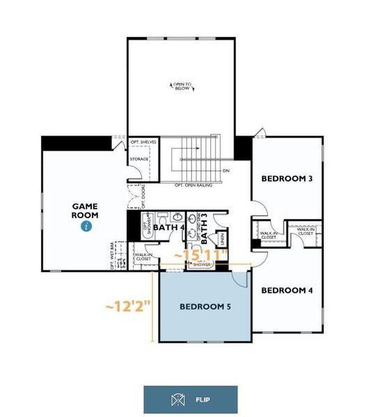 2D floor plan layout of this home in , Hockley, TX (Image 5).
