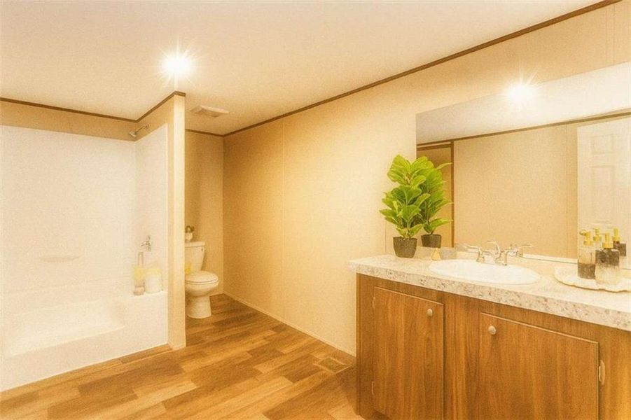 Furnished interior view inside a new home in , Ellijay (Image 29).