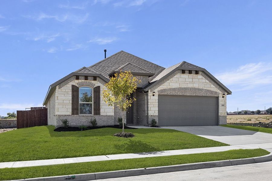 Representative exterior photo of a completed home built from the Derby by Impression Homes in Arcadia Trails, Balch Springs, TX (Image 2).