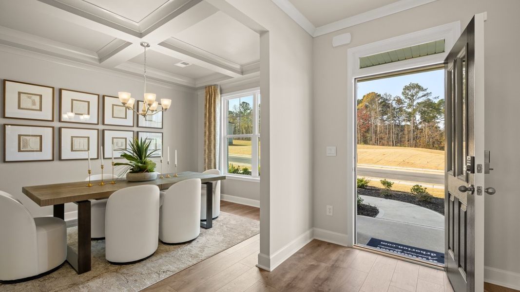 Representative furnished interior of a home built from the Savannah by D.R. Horton in Evergreen Crossing, Locust Grove (Image 41).