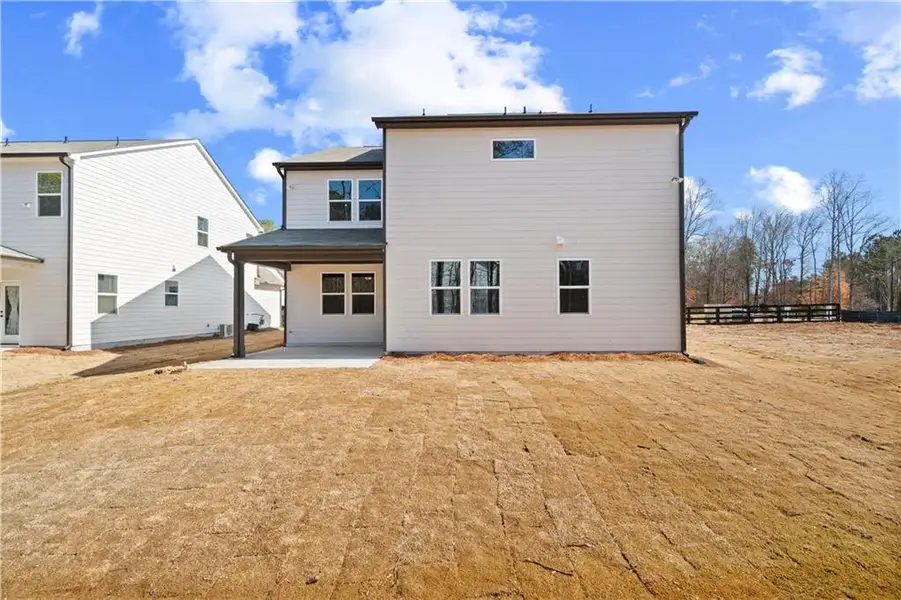 Exterior details and patio area of a home in Cambridge at Steels Bridge, Canton (Image 3). Exterior details and patio area of a home in Cambridge at Steels Bridge, Canton (Image 3).