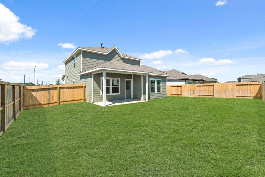 Exterior details and patio area of a home in Laurel Farms, Brookshire (Image 17). Exterior details and patio area of a home in Laurel Farms, Brookshire (Image 17).