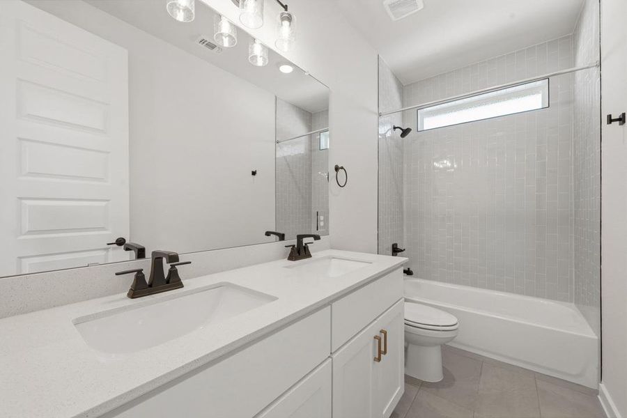 Furnished interior view inside a new home in Terrace Collection At Turner's Crossing, Buda (Image 11).