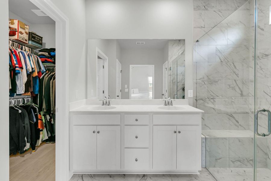 Furnished interior view inside a new home in Horizons at Summers Corner | 55+, Summerville (Image 18).