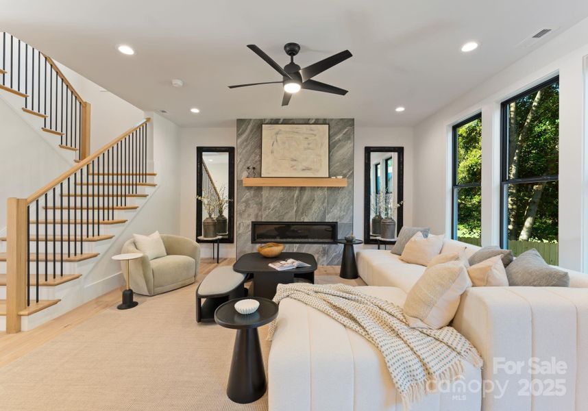 Furnished interior view inside a new home in , Charlotte (Image 12). Furnished interior view inside a new home in , Charlotte (Image 12).