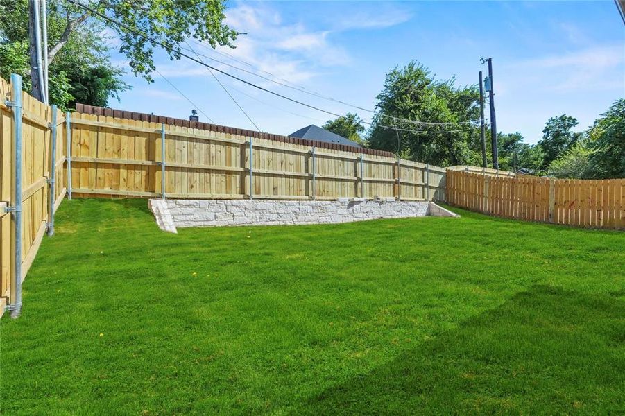 View of fenced backyard View of fenced backyard