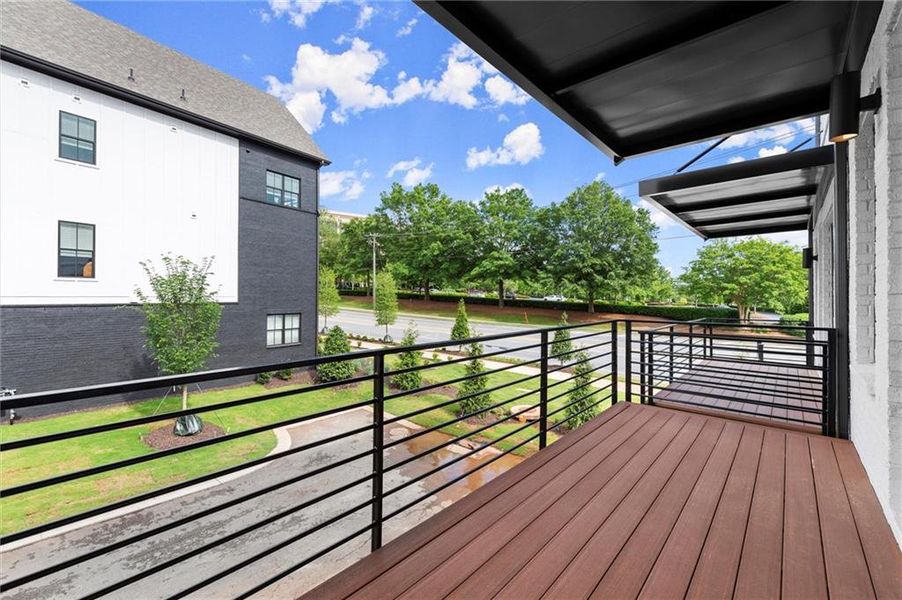 Exterior details and patio area of a home in , Alpharetta (Image 24).